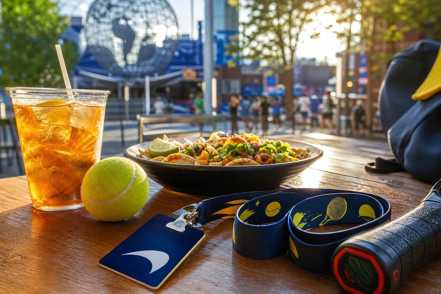 A bright New York local-life cover for Lufthansa Diversion Lessons For US Open 2026 Flight Backups, with US Open 2026 tennis details.