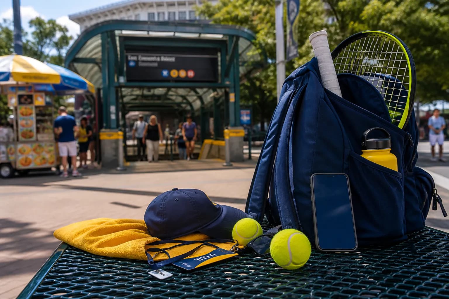 A bright Queens local-life scene connected to Lufthansa Diversion Lessons For US Open 2026 Flight Backups.