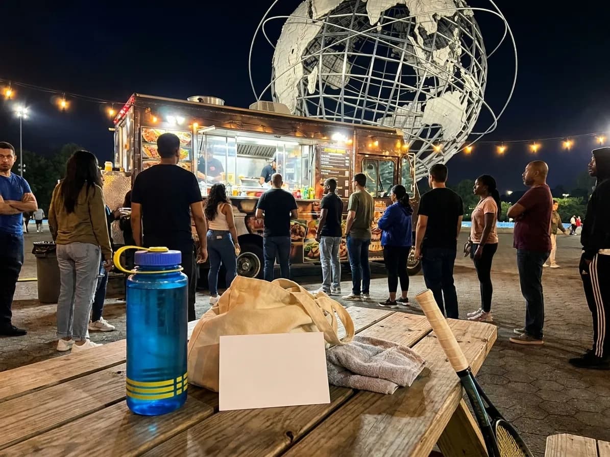 Bright Queens local-life detail for Cubs Vs Nationals Watch Spots At US Open 2026 Style Guide.