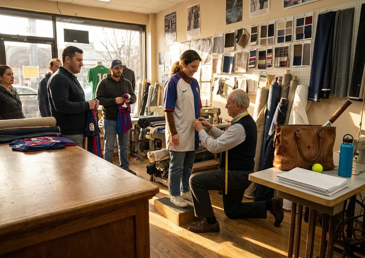 A bright Queens local-life scene connected to Leagues Cup Jersey Tailoring Shops Near 2026 US Open.