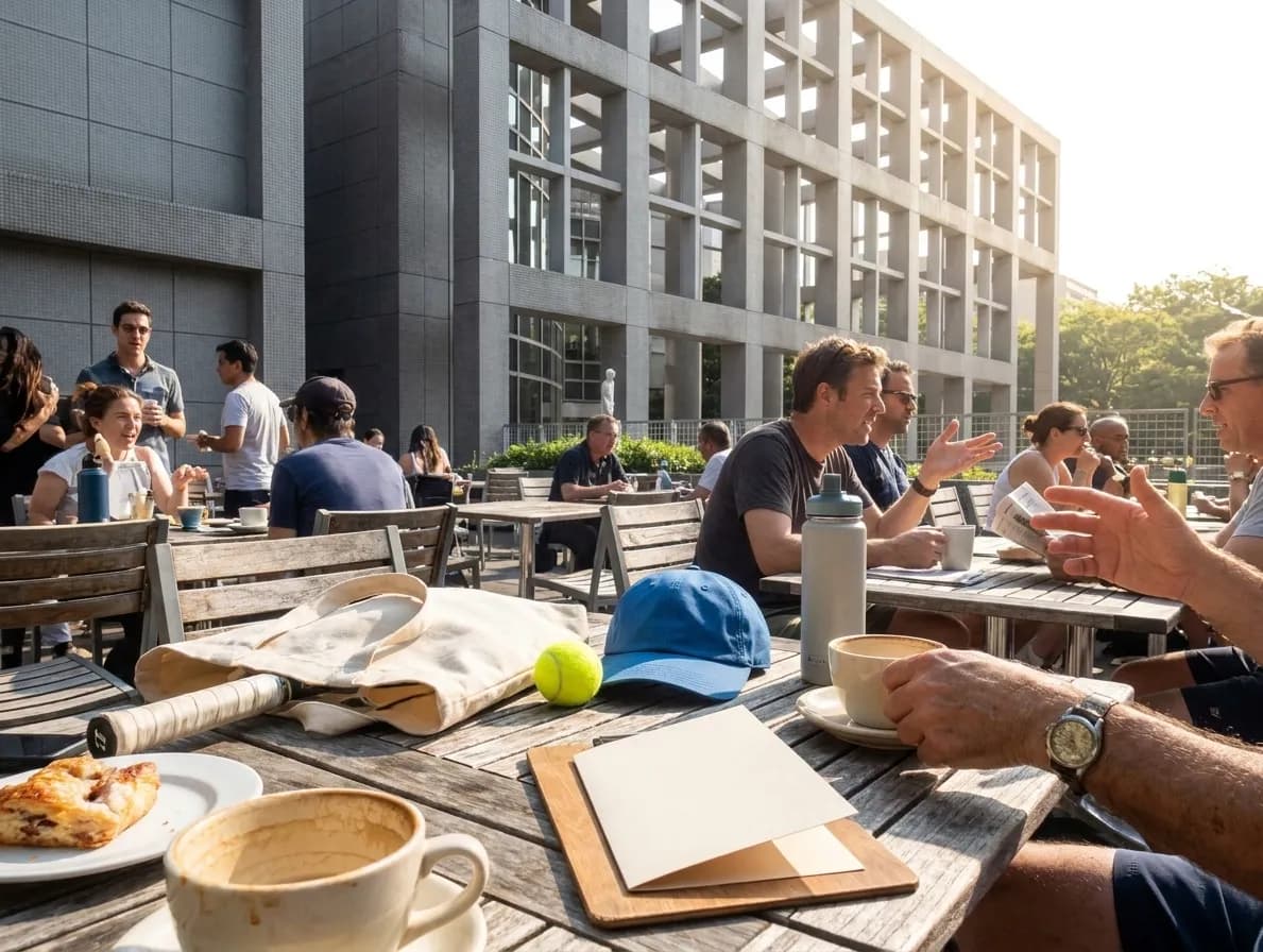 A bright Queens local-life scene connected to MLB Trades Discussion: Queens Coffee Shops for Baseball Talk Open Week.