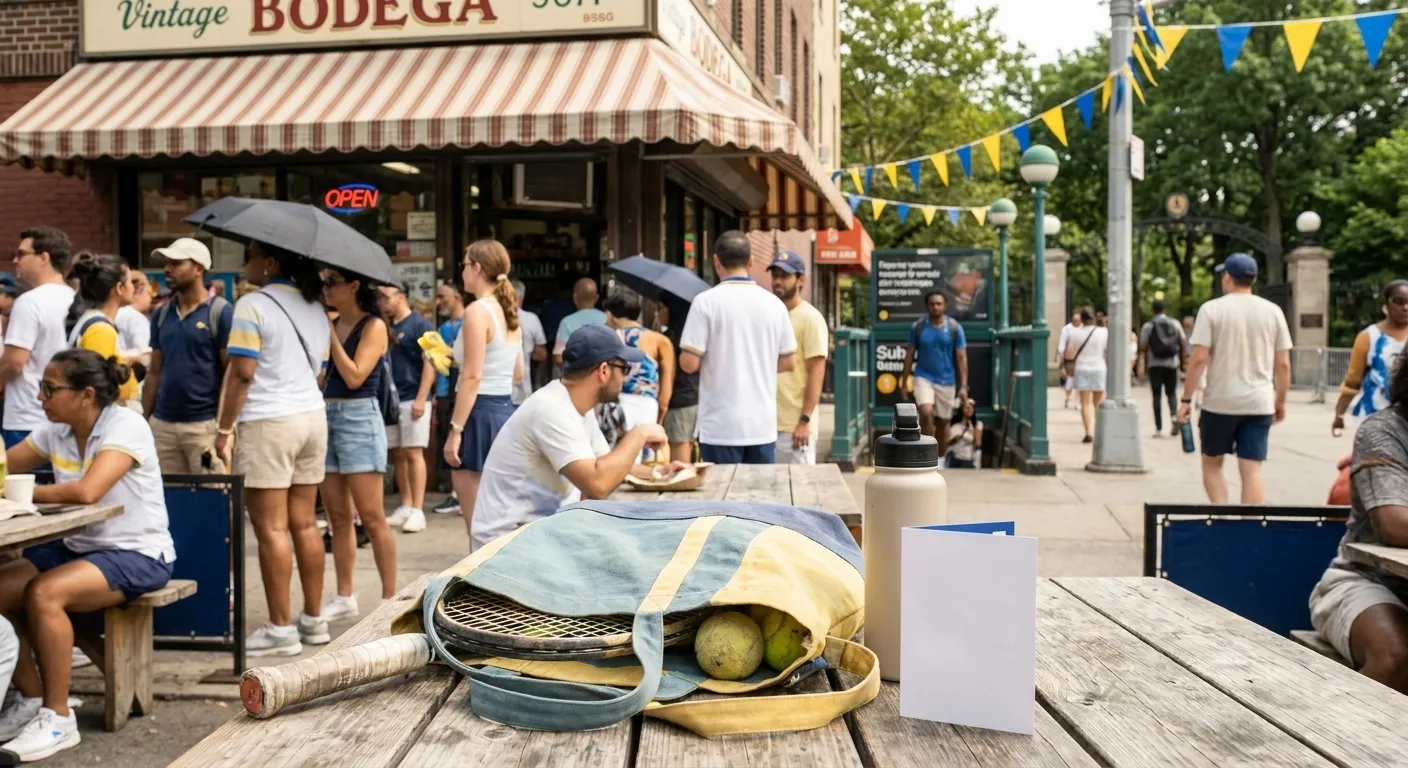 Bright Queens local-life detail for Tigres Whitecaps Route Before US Open 2026 Weather Backup.