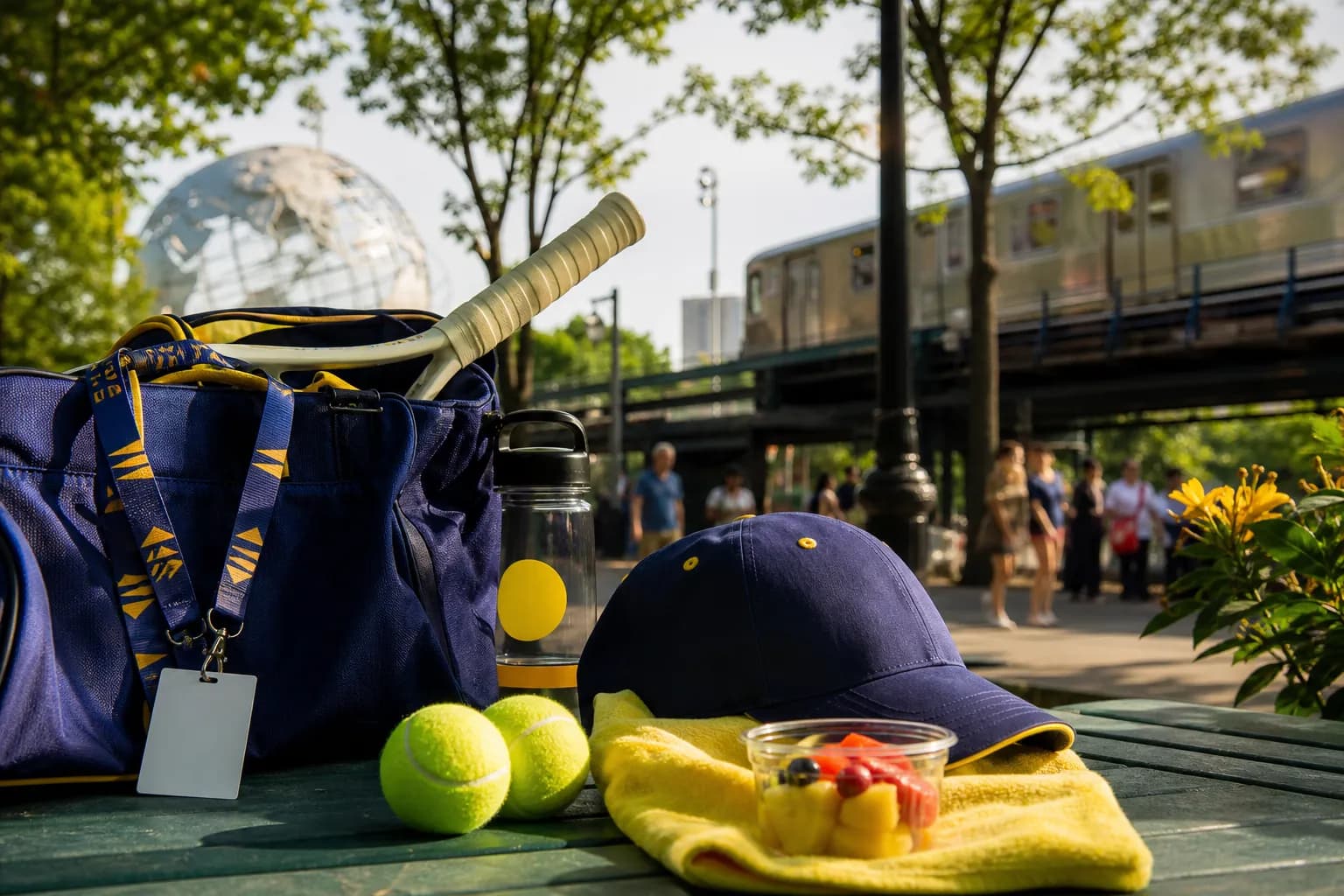 A bright Queens local-life scene connected to Naomi Osaka Wellness Breaks Around US Open 2026.