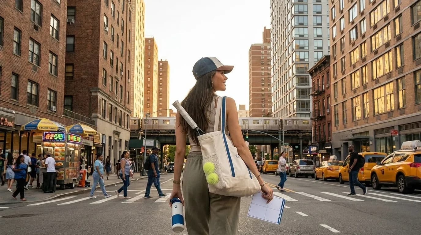 Bright New York local-life cover for Madison Beer Pop Walks for US Open Subway Rides.