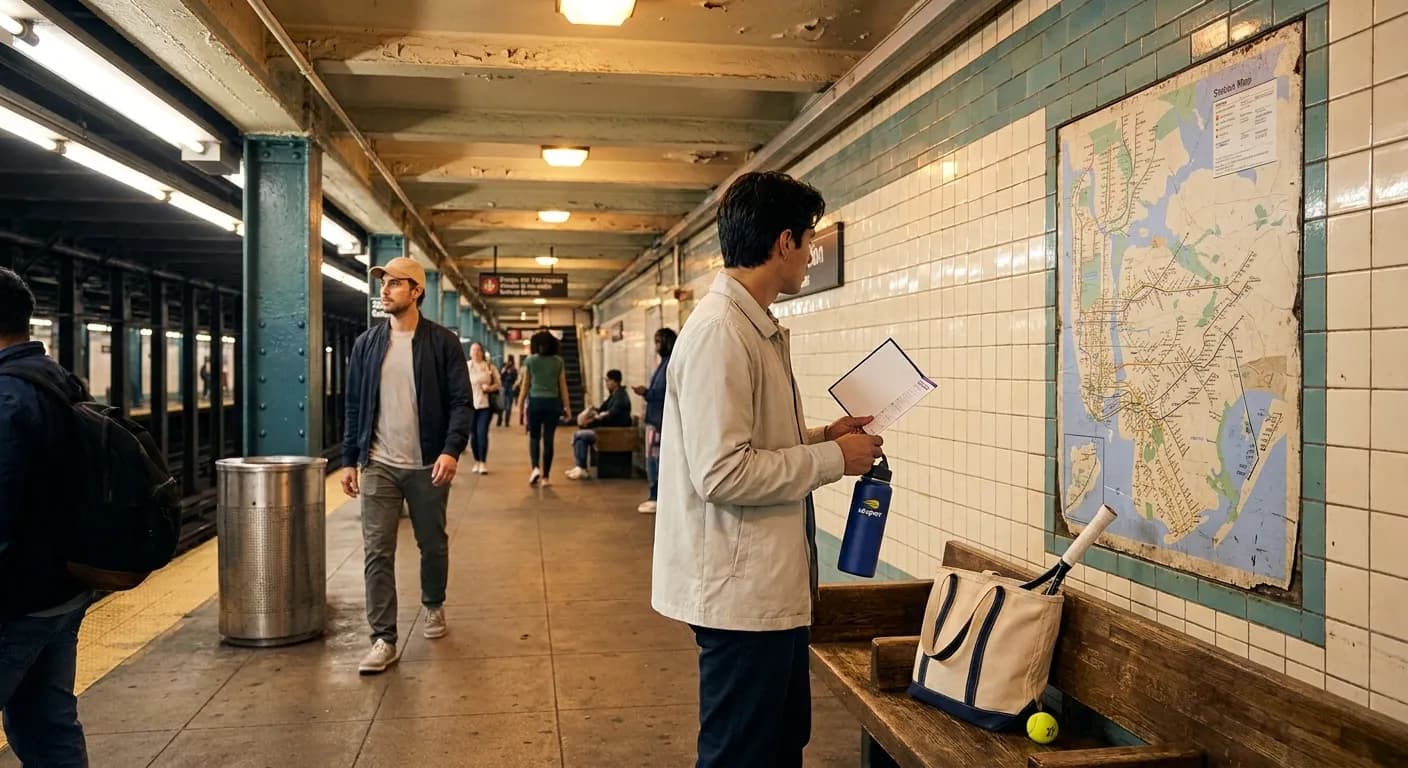 A bright Queens local-life scene connected to Spokane Visitors Guide: NYC Transit Tips for 2026 US Open.