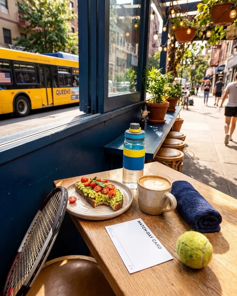 Bright Queens local-life detail for Storm Checklist For US Open 2026 Transit Plan.