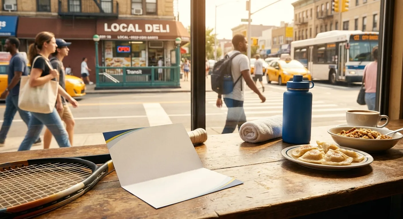 Bright Queens local-life detail for Storm Checklist For US Open 2026 Transit Plan.