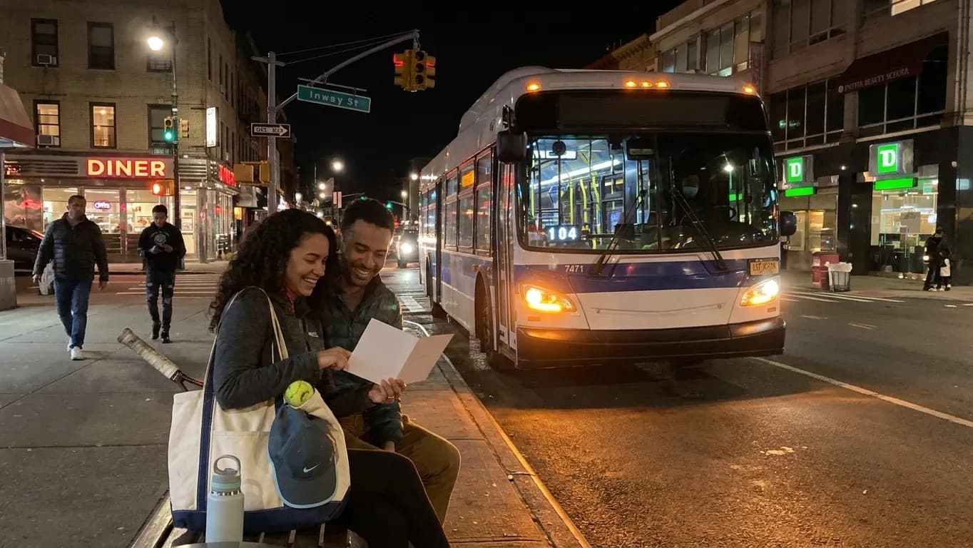 A bright Queens local-life scene connected to Kavinsky Night Drive Vibes After Queens Tennis Matches.