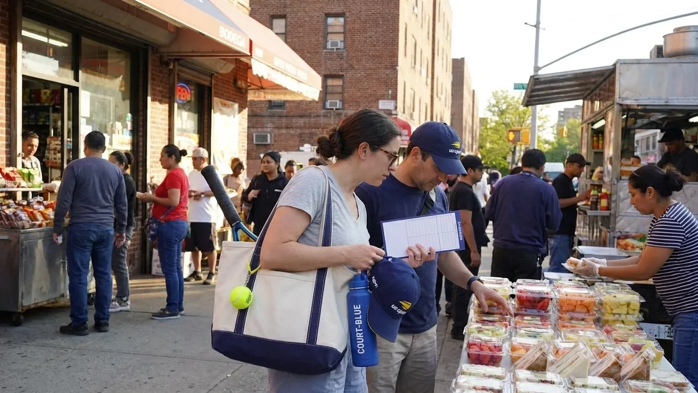 A bright Queens local-life scene connected to Salmonella Eggs Recall Lessons for US Open Snack Packing.