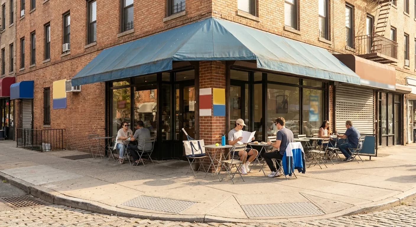 A bright Queens local-life scene connected to Flavio Cobolli Italian Delis Near 2026 US Open Flushing.