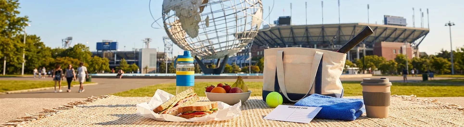 Bright realistic US Open 2026 local-life cover for Restaurant Chain Lunch Deals Near US Open 2026 Courts.