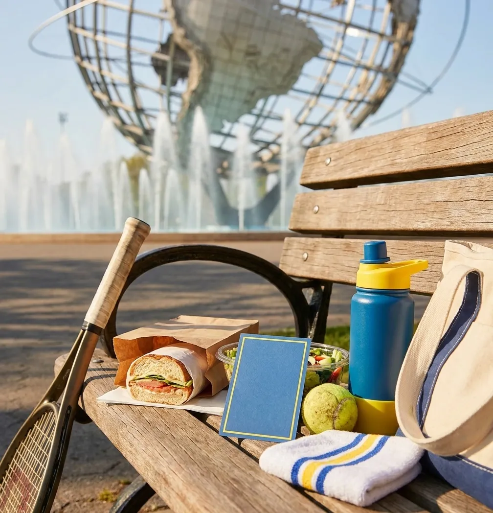 Bright Queens local-life detail for Restaurant Chain Lunch Deals Near US Open 2026 Courts.
