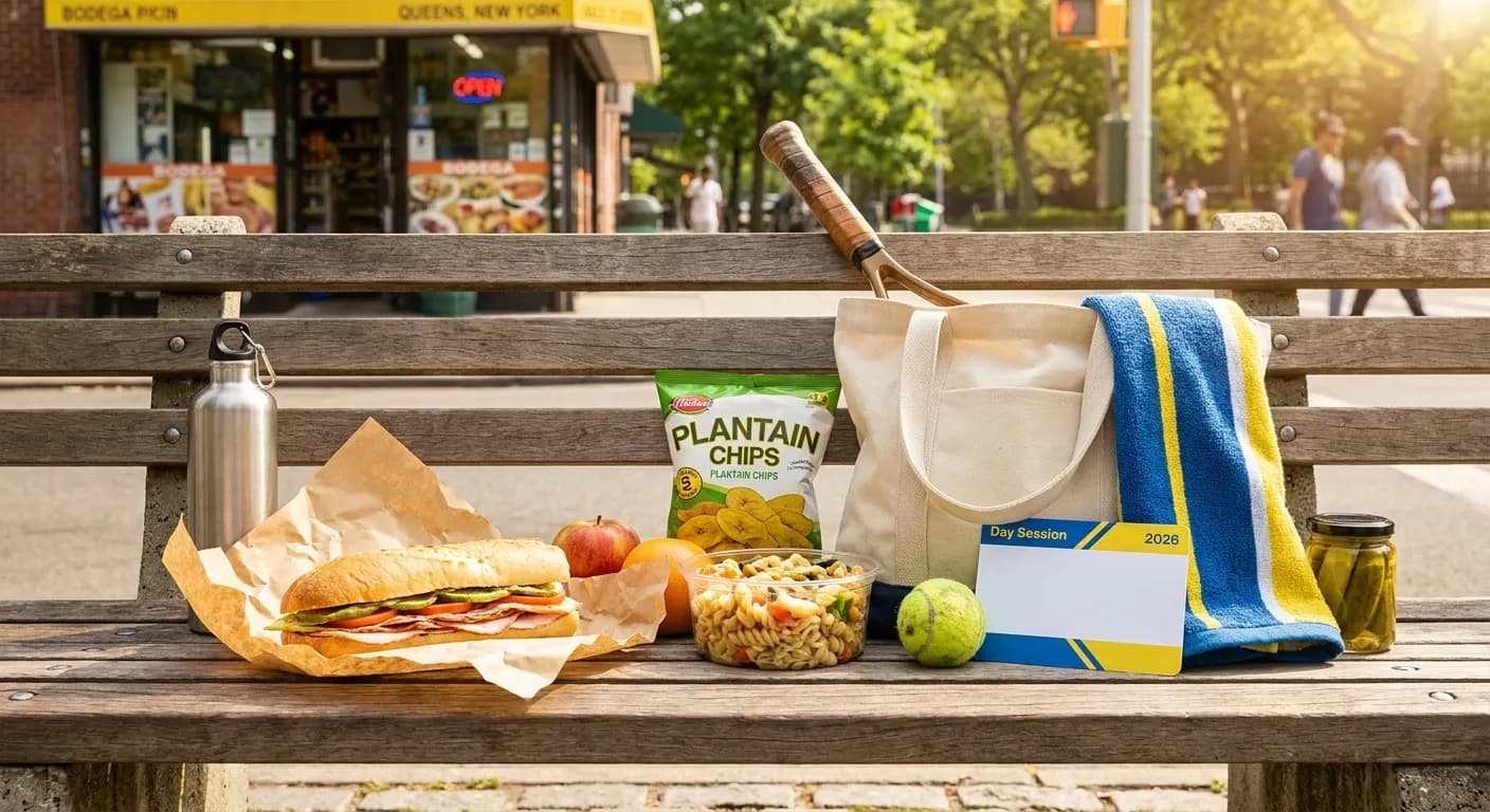 Bright Queens local-life detail for Bodega Picnic Rules For US Open 2026 Day Sessions.