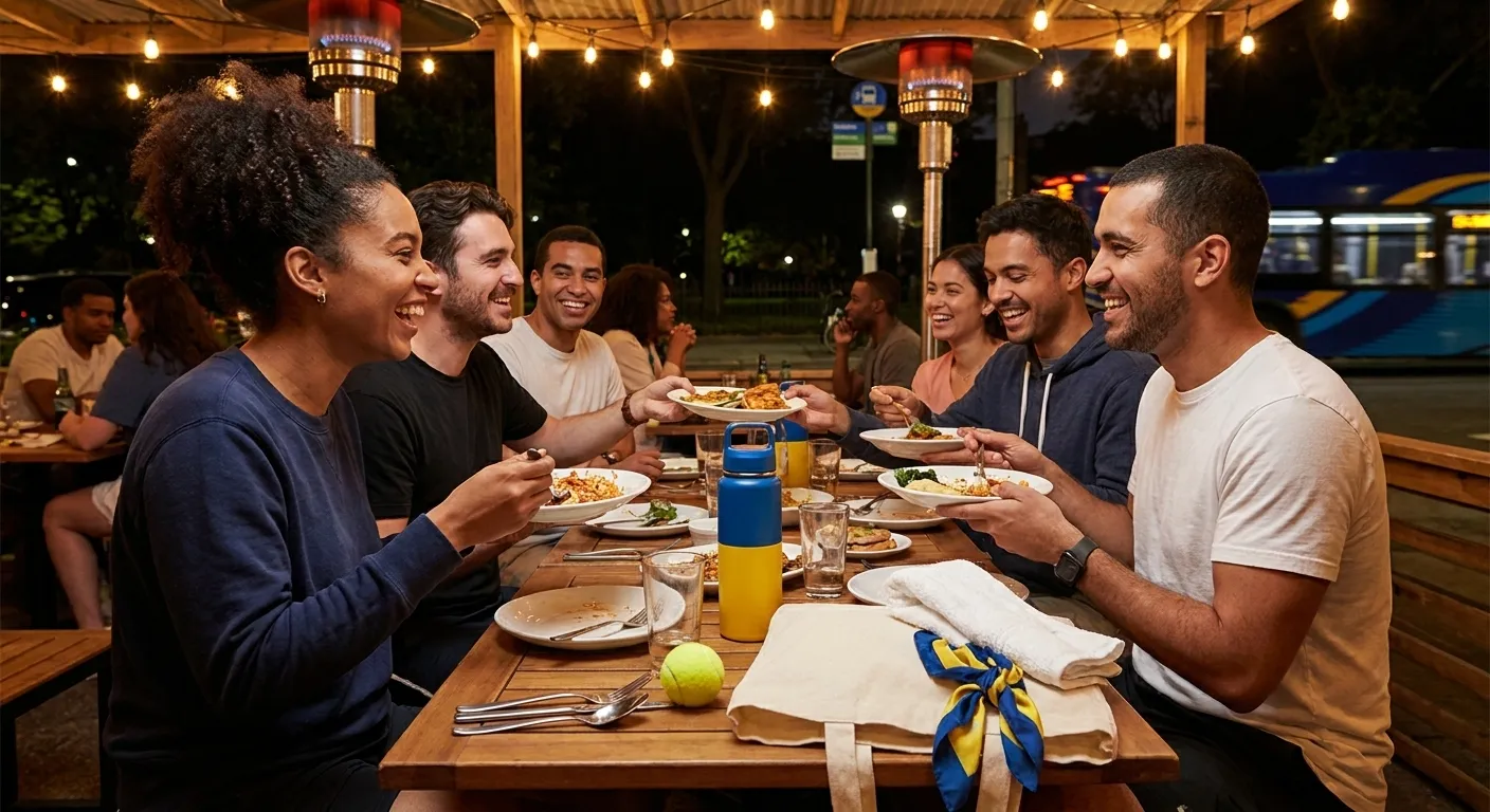 Bright Queens local-life detail for Late Dinner Reservations After US Open 2026 Marathon Matches.
