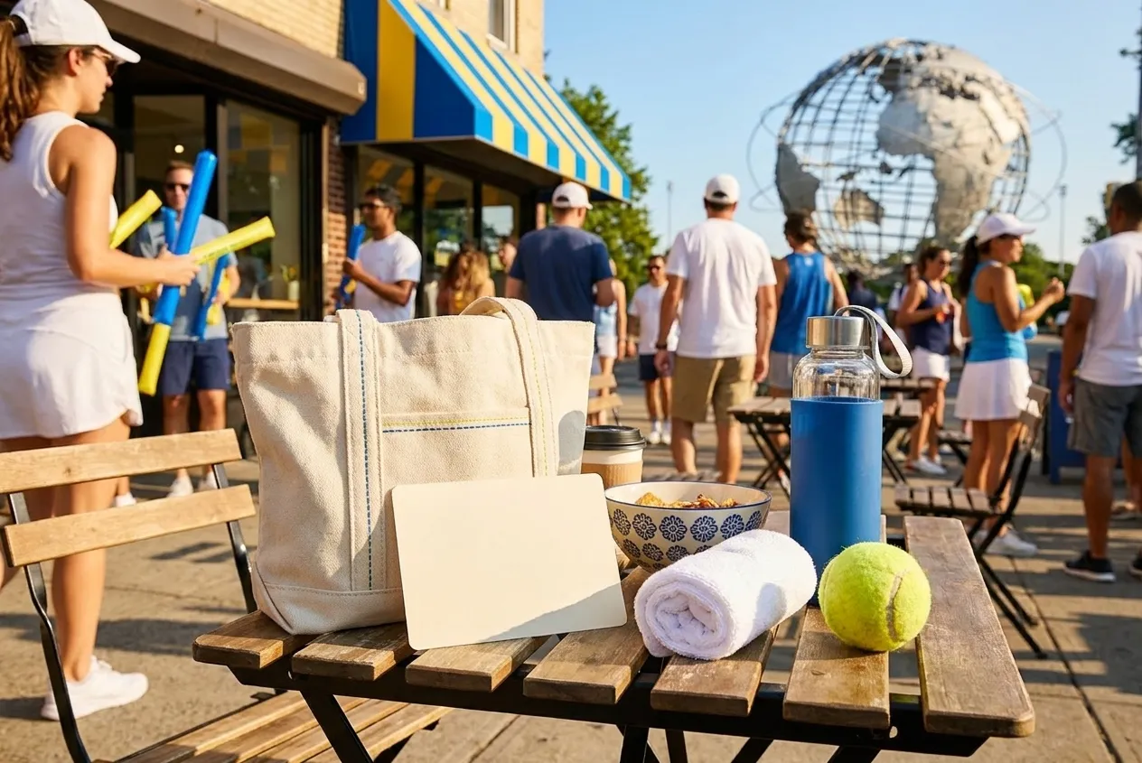 Bright Queens local-life detail for The Last House Streaming Lounges During US Open 2026.