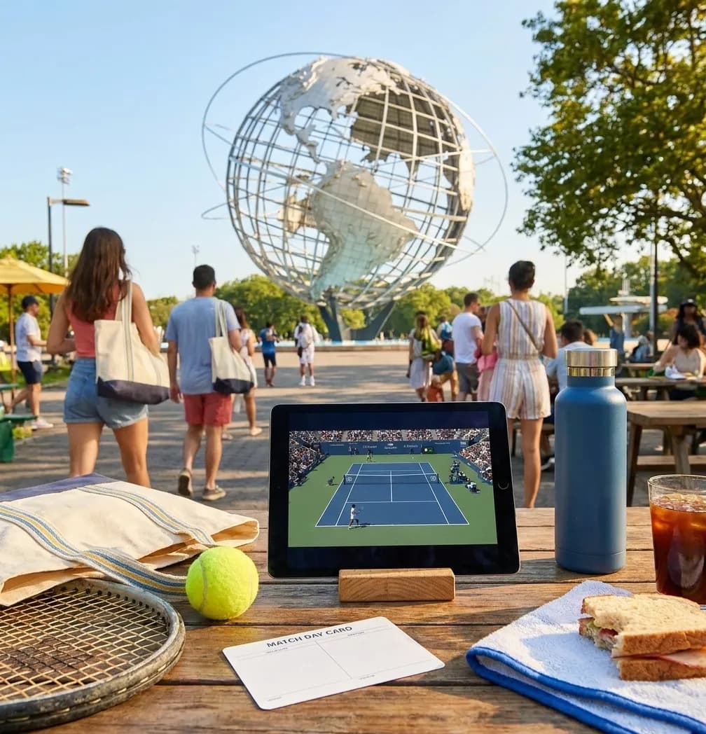 Bright Queens local-life detail for The Last House Streaming Lounges During US Open 2026.