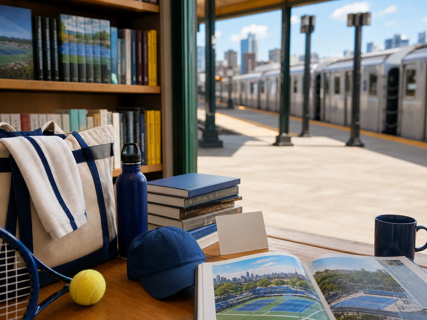 Bright Queens local-life detail for Tigres Whitecaps Local Stops For US Open 2026 Bookstore Pause Fan Week.