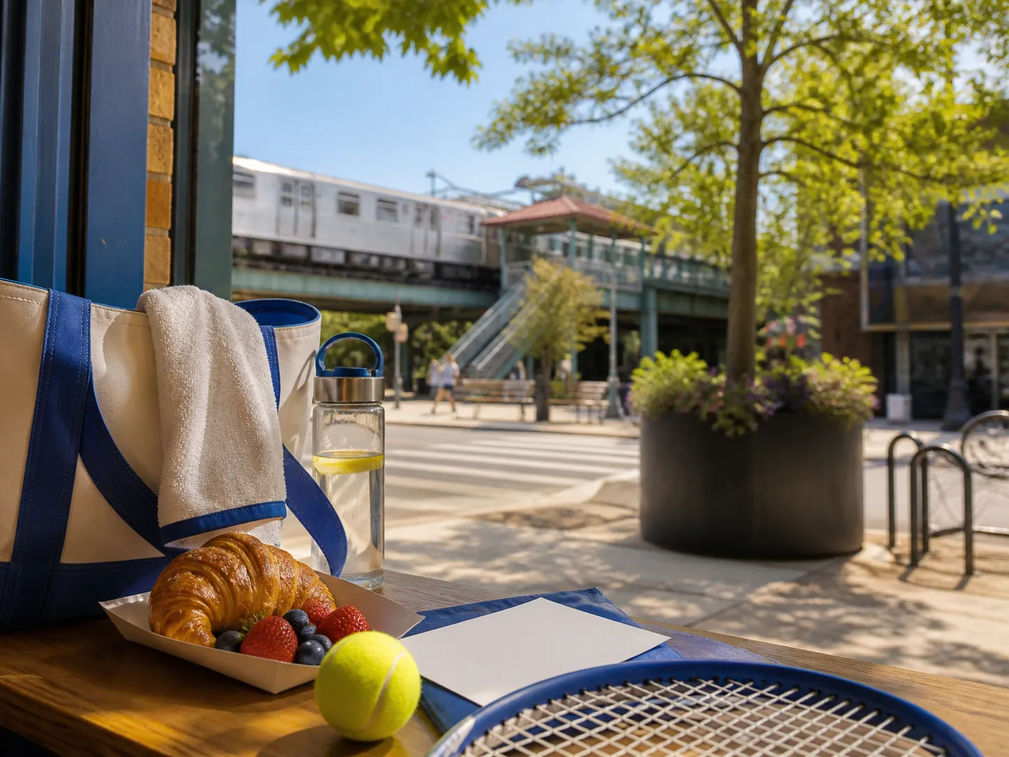 Bright Queens local-life detail for Mystics Vs Aces Watch Spots At US Open 2026 Souvenir Hunt Weekend.
