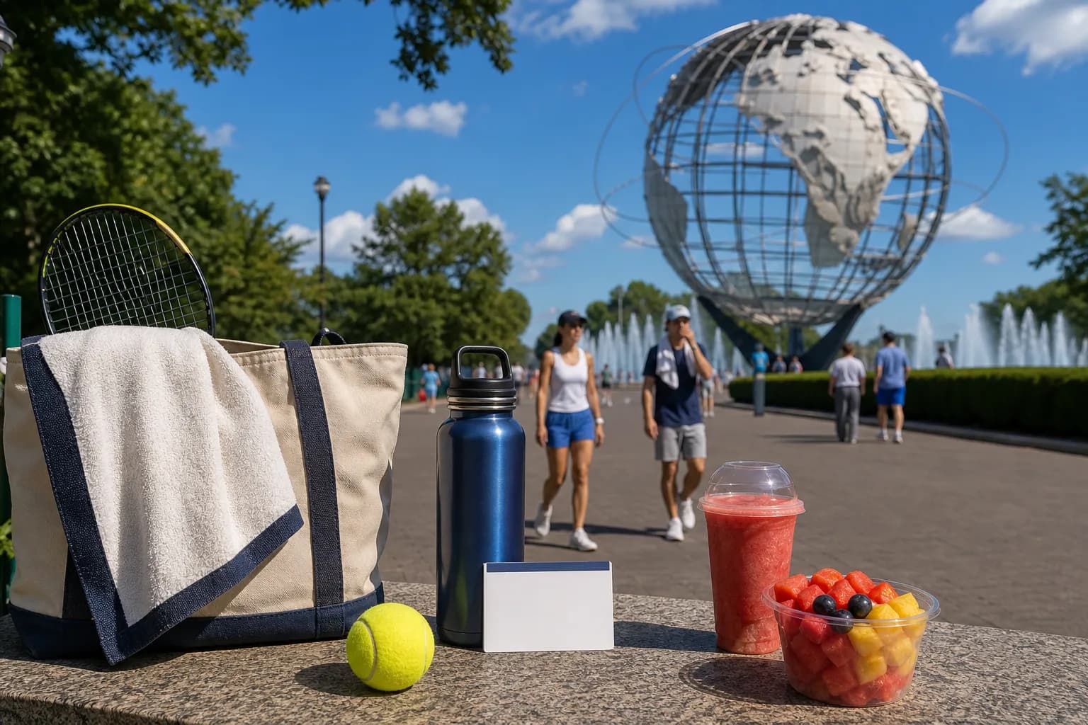 Bright Queens local-life detail for Guardians Vs Tigers Playbook For US Open 2026 Cooldown Route Heat Wave.