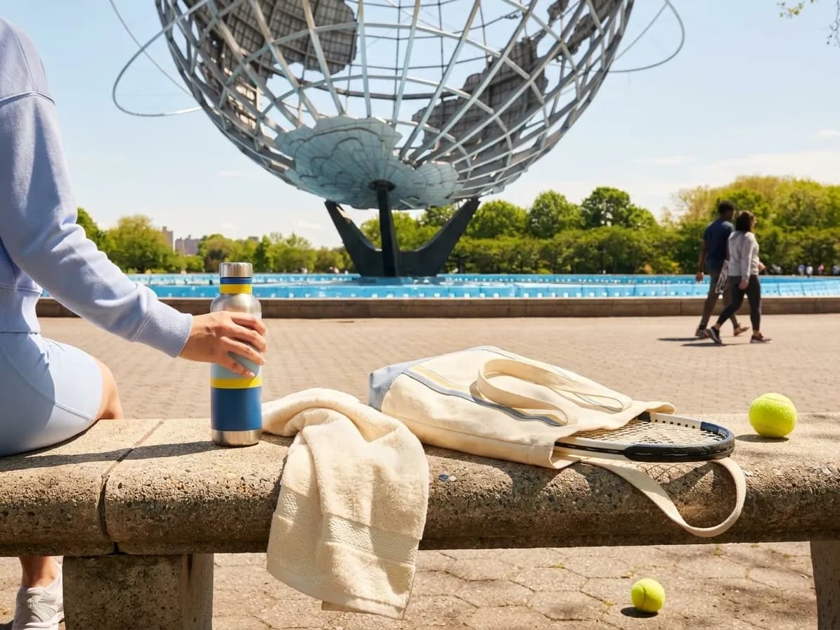Bright Queens local-life detail for Kylie Jenner Tenniscore Color Guide For US Open 2026.