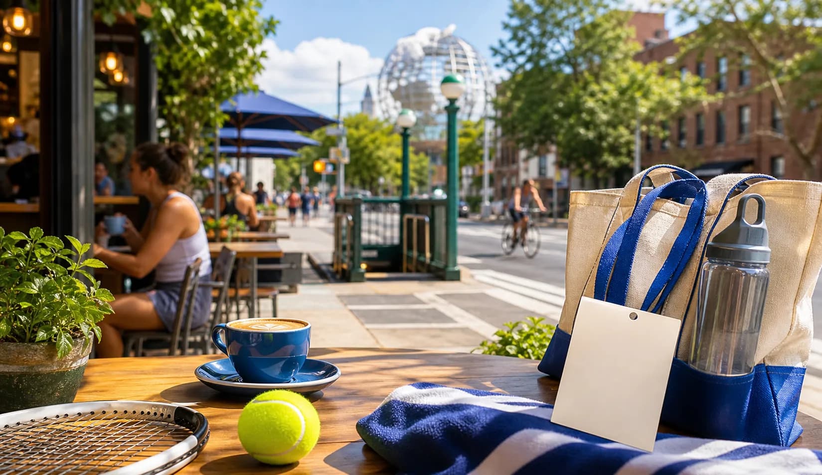 Bright Queens local-life detail for David Ellison Timing Tips For US Open 2026 Coffee Route Queens.