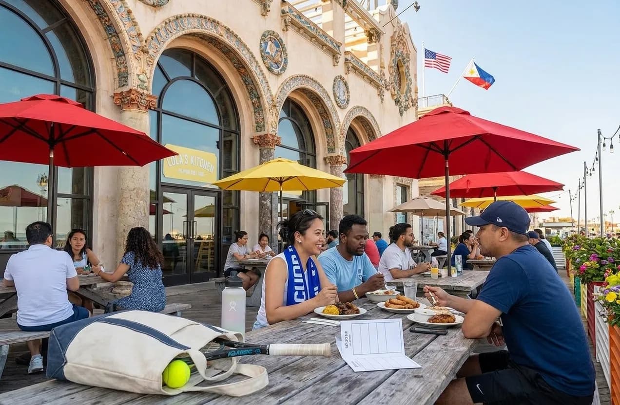 A bright Queens local-life scene connected to Alex Eala Fans: Filipino Restaurants in Queens During 2026 Open.