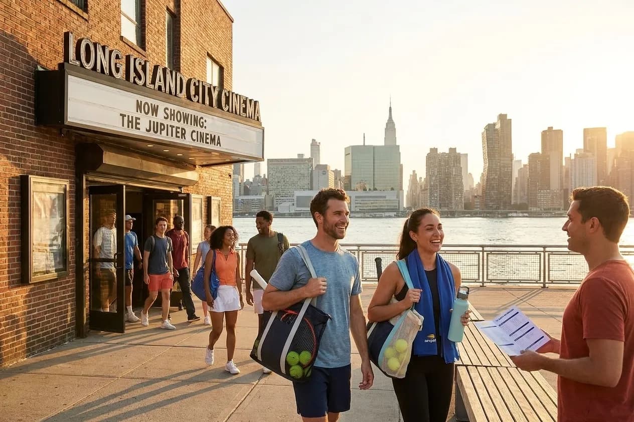 Bright New York local-life cover for Jared Leto Cinema Stops After Late US Open Matches.