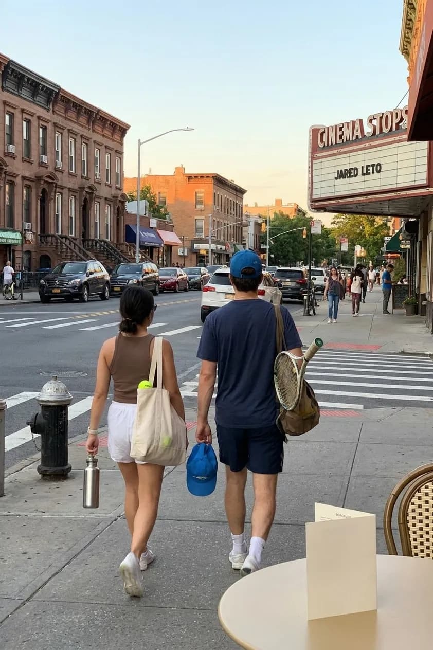 A bright Queens local-life scene connected to Jared Leto Cinema Stops After Late US Open Matches.