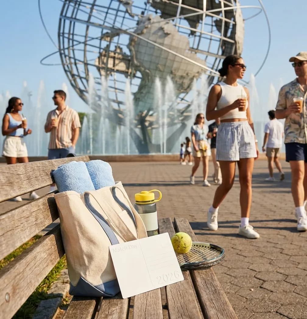 Bright Queens local-life detail for Celebrity-Watching Routes For US Open 2026 Without Times Square.