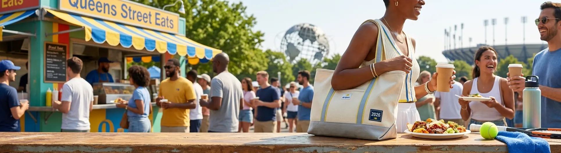 Bright realistic US Open 2026 local-life cover for Celebrity-Watching Routes For US Open 2026 Without Times Square.