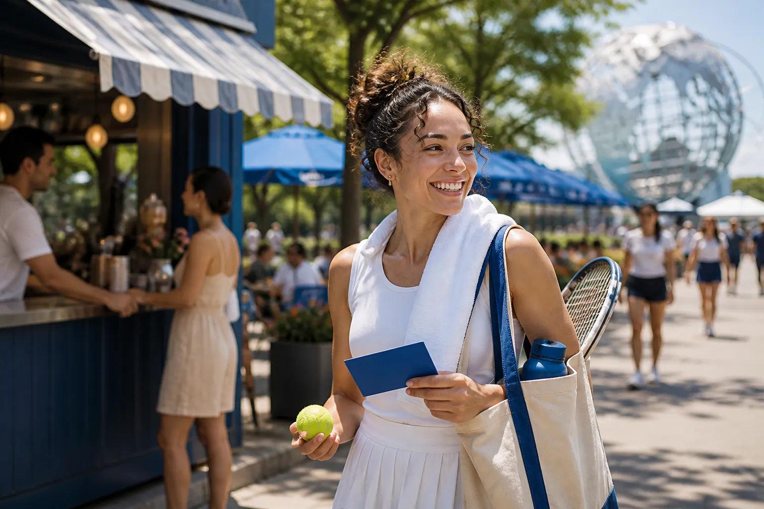 Bright Queens local-life detail for Miami Flight Alaska Airlines Local Stops For US Open 2026 Weather Backup Fan Week.