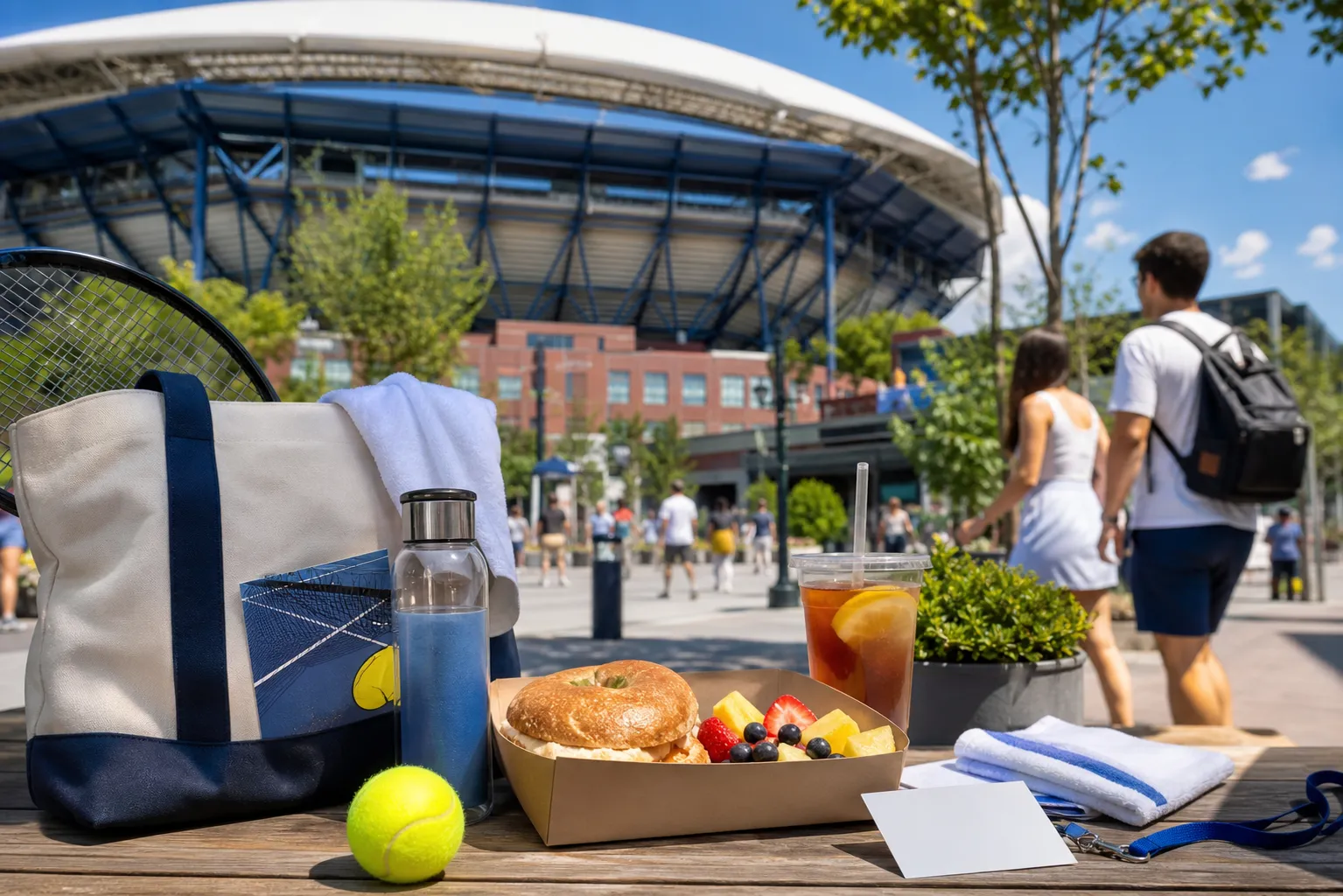 Bright realistic US Open 2026 local-life cover for Oprah Stedman Graham Public Ideas Around US Open 2026 Transit Plan Qualifying Week.