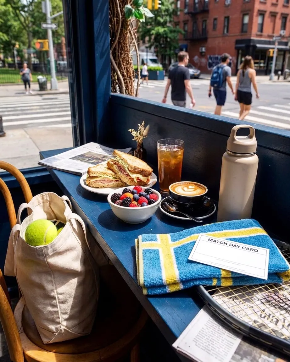 Bright Queens local-life detail for New York Times Reading Cafes Near US Open 2026.