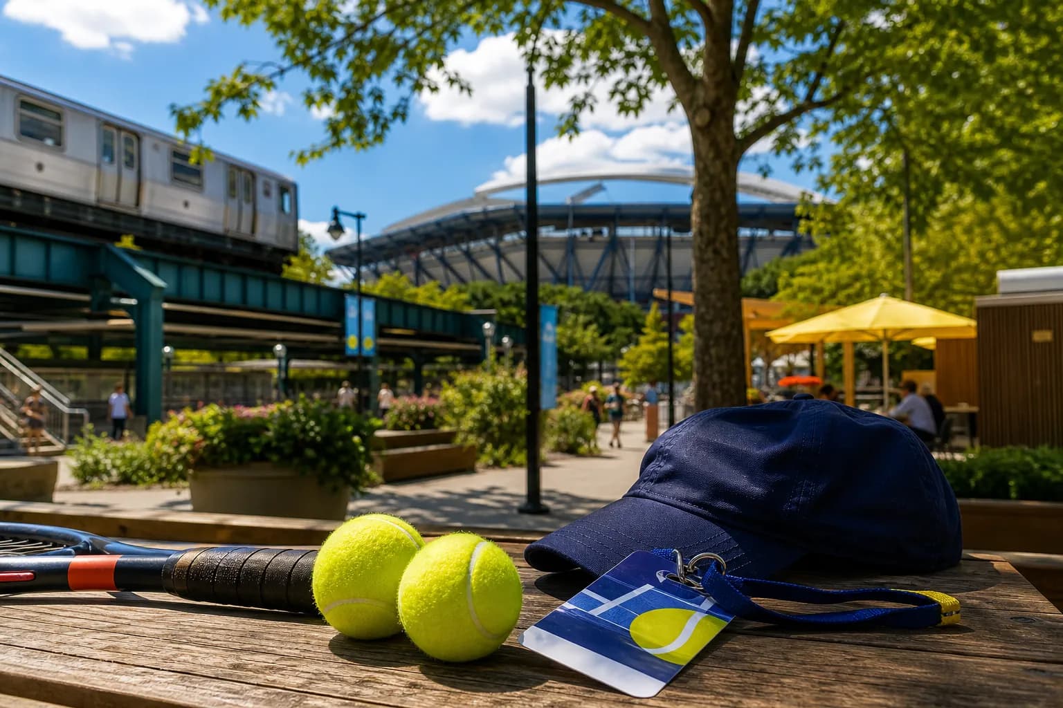 A bright Queens local-life scene connected to Real Madrid Jersey Bars Before US Open 2026.