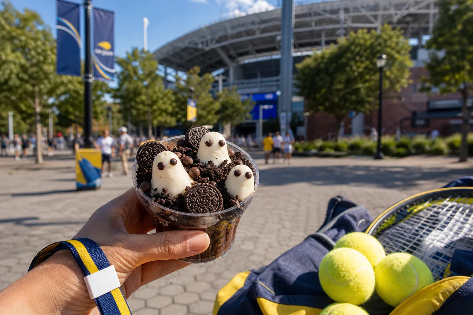 A bright Queens local-life scene connected to Oreo Chocolate Crème Ghosts Dessert Stops Near US Open 2026.