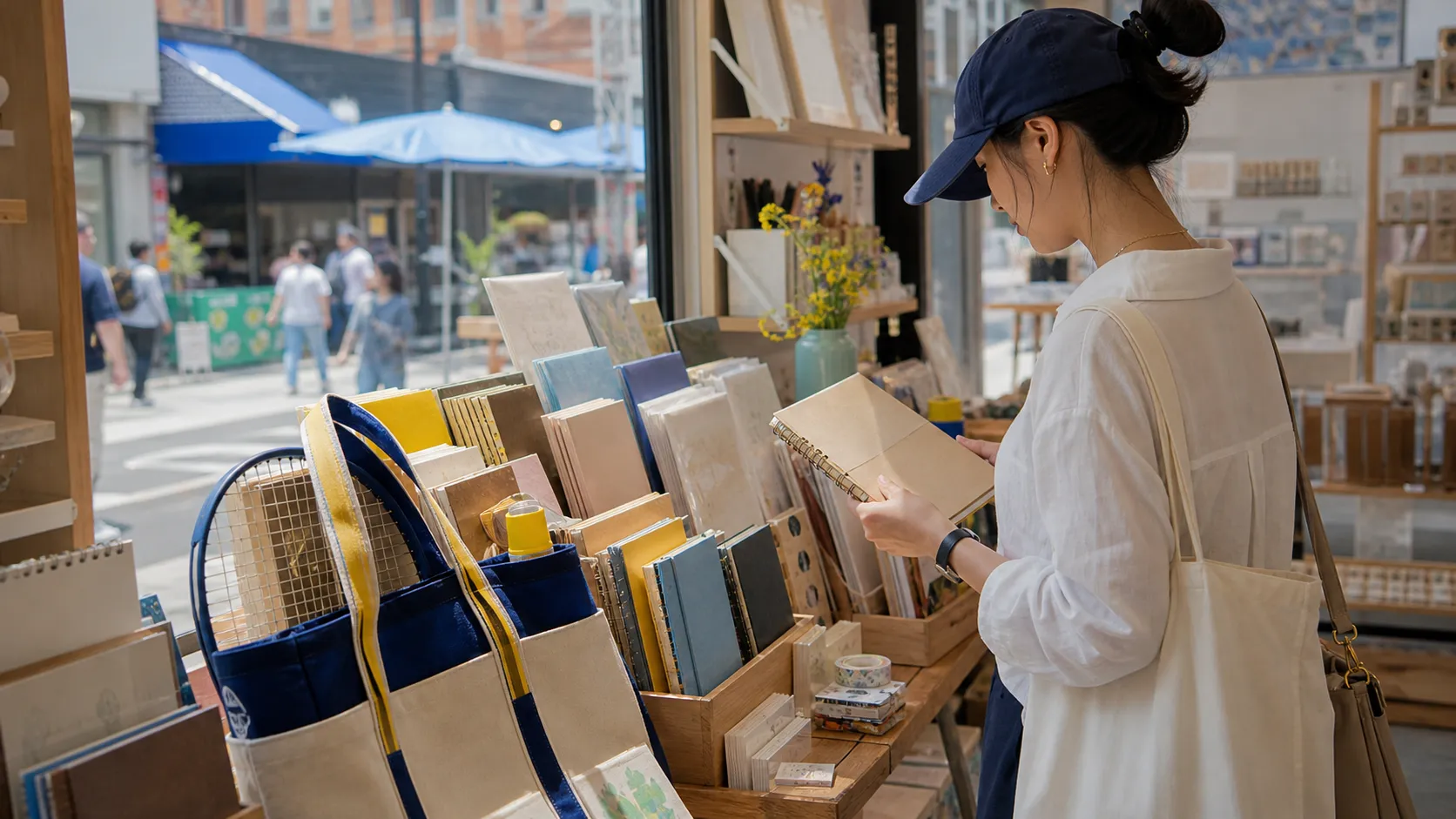 A bright Queens local-life scene connected to Cesar Gastelum Influencer Style Stationery Near US Open Queens.