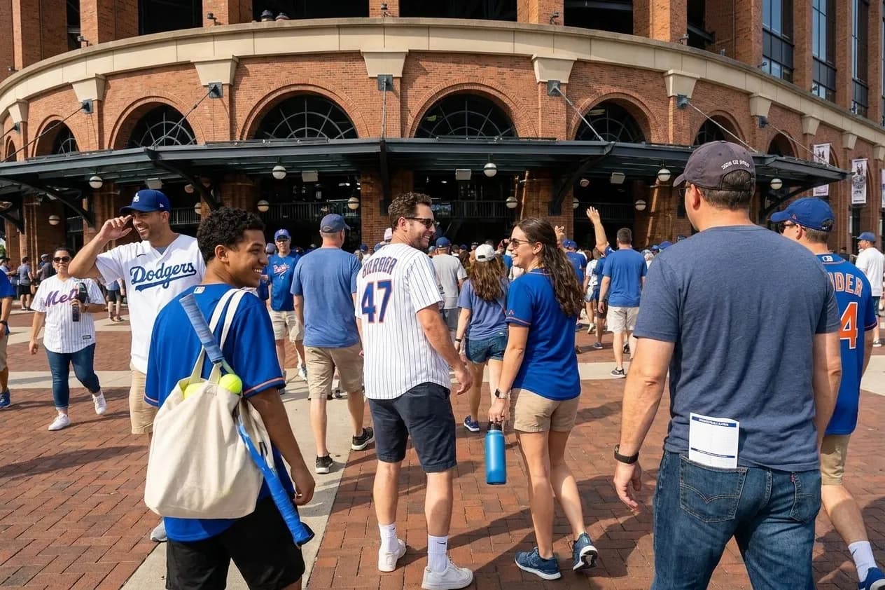 Bright New York local-life cover for Dodgers vs Mets Citi Field Pairings With US Open.