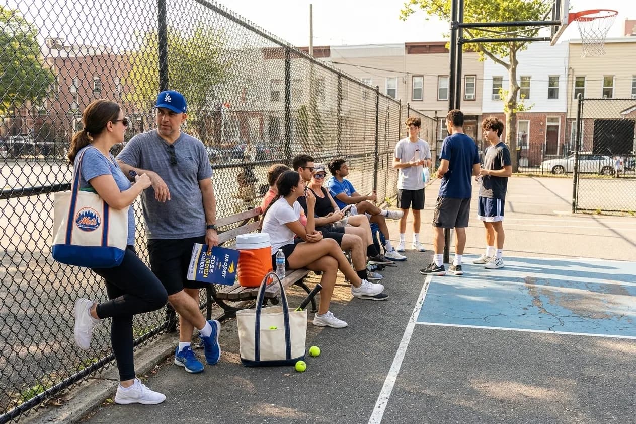 A bright Queens local-life scene connected to Dodgers vs Mets Citi Field Pairings With US Open.