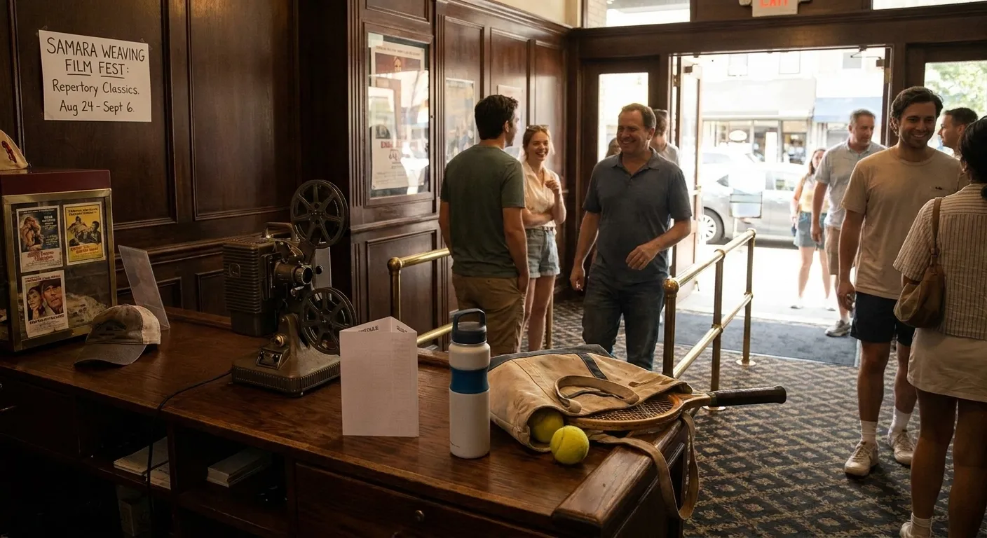 A bright Queens local-life scene connected to Samara Weaving Film Fest: NYC Repertory Theaters During Open Week.
