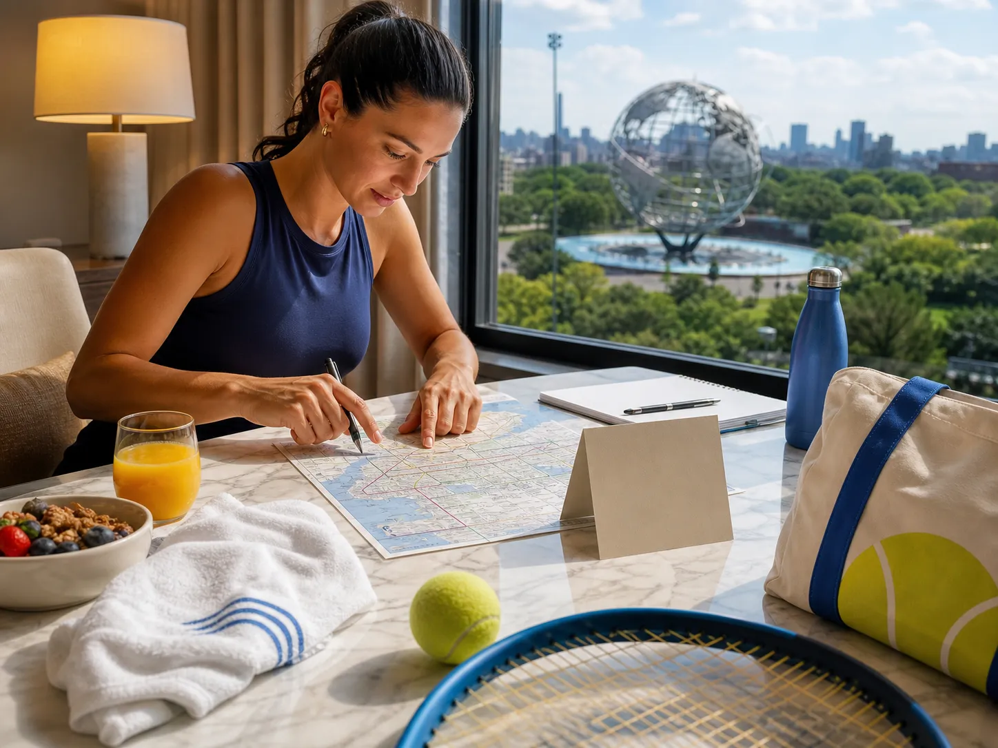 Bright realistic US Open 2026 local-life cover for Kirkland Chocolate Chips Ideas Around US Open 2026 Museum Cooldown New York.