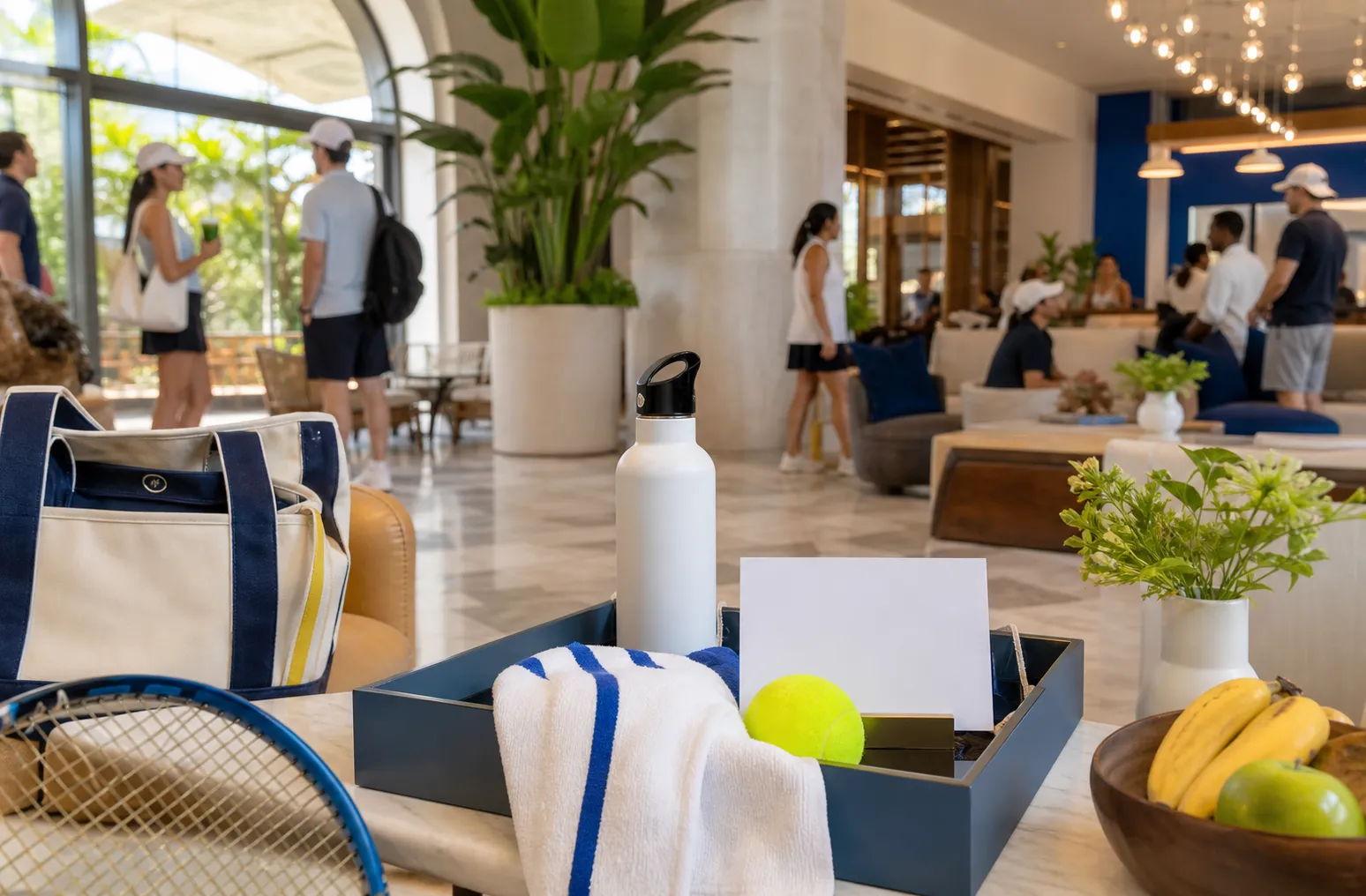 Bright Queens local-life detail for 7 Brew App Playbook For US Open 2026 Hotel Lobby Break Courtside.