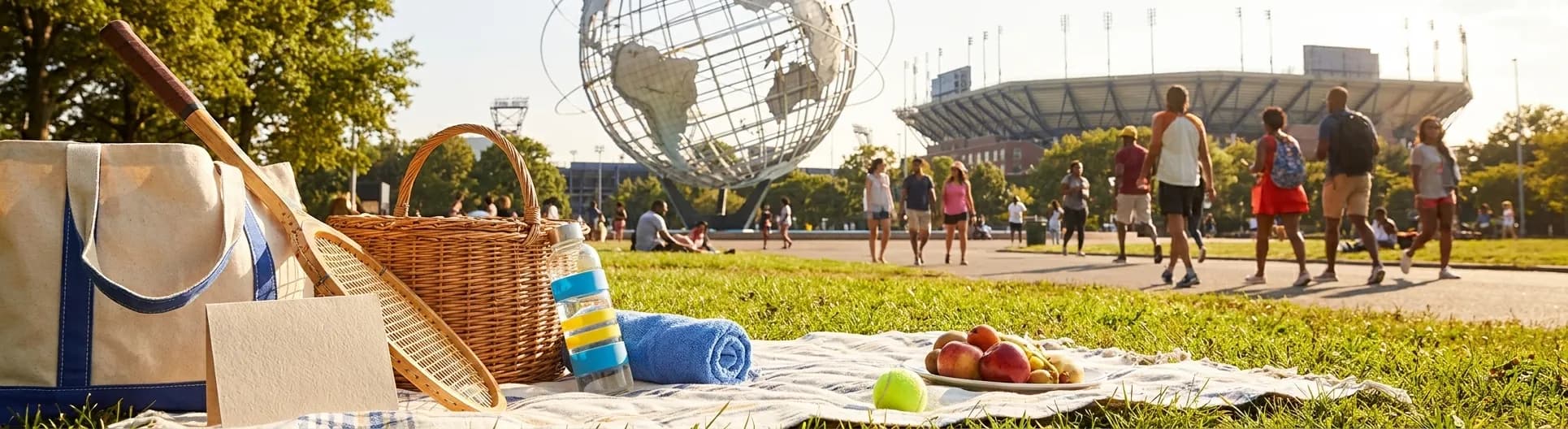 Bright realistic US Open 2026 local-life cover for Queens Museum Cooldown Route After US Open 2026 Matches.