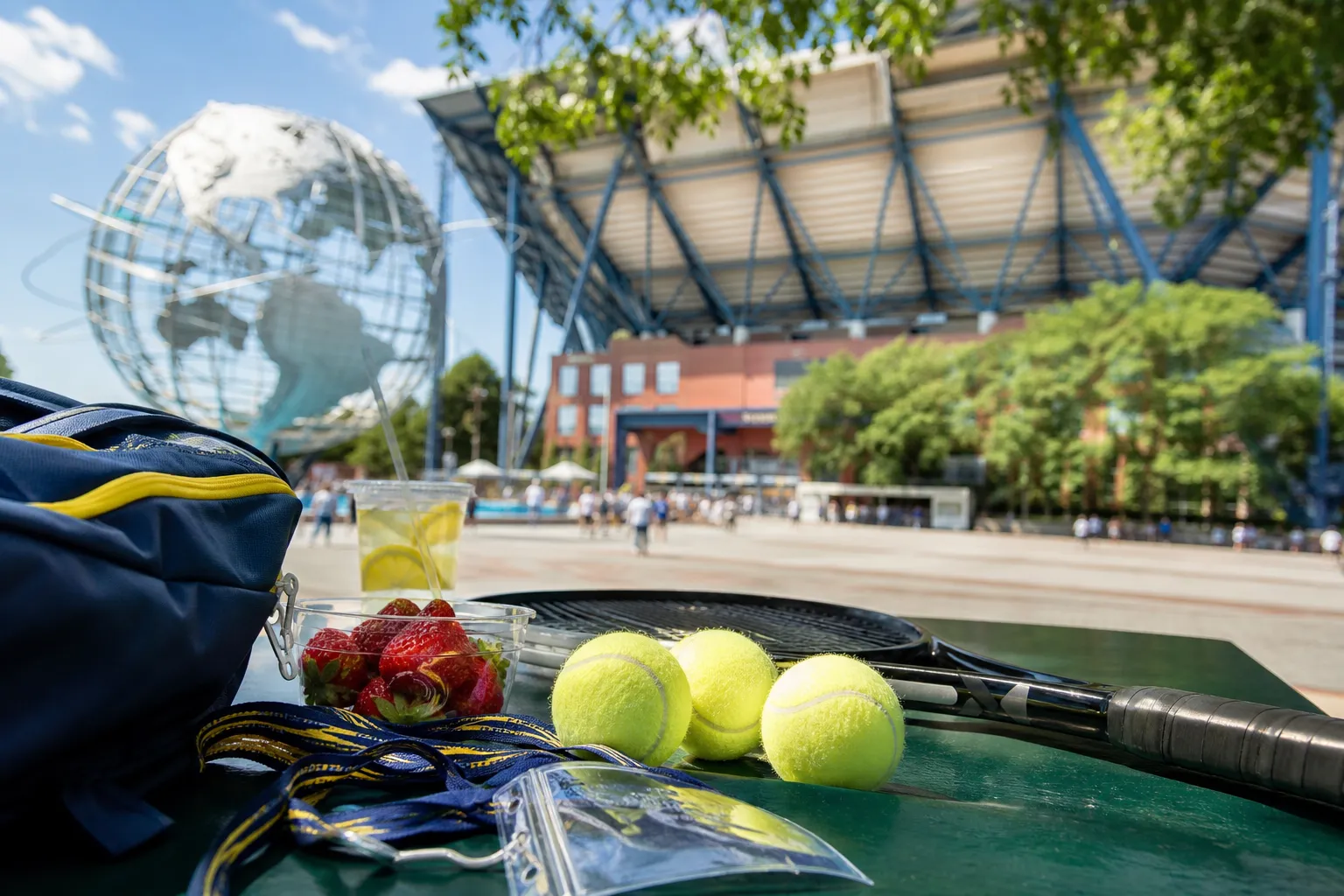A bright New York local-life cover for Aldi Store Closings Grocery Backup Plans Near US Open 2026, with US Open 2026 tennis details.