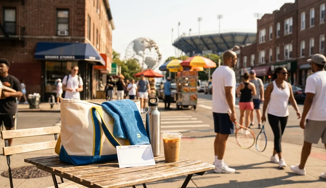Bright Queens local-life detail for US Open 2026 Fan Week Ideas From Tennis Trends.