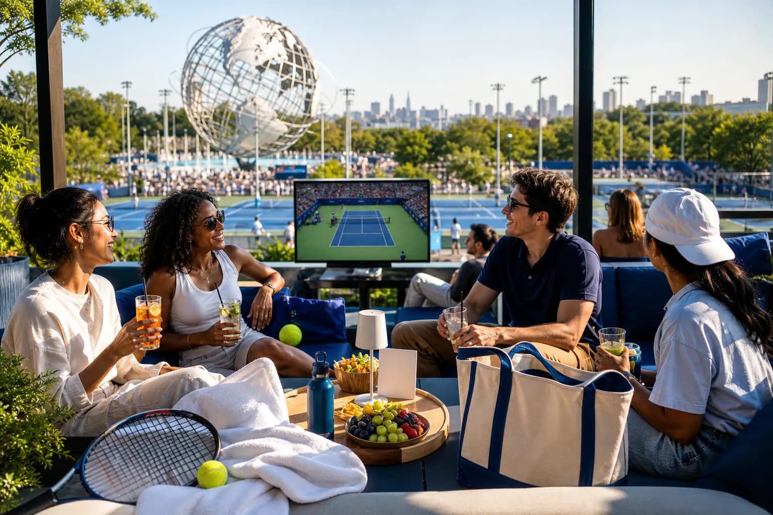 Bright Queens local-life detail for Radar Local Stops For US Open 2026 Streaming Lounge Flushing Meadows.