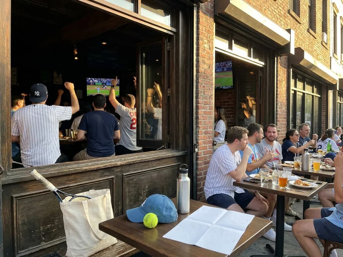 A bright Queens local-life scene connected to Cardinals vs Yankees Watch Parties: Bronx Bars Before US Open.