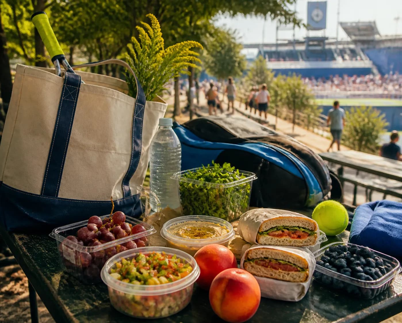 Bright New York local-life cover for Kit Connor Near US Open 2026: Budget Grocery Picnic Planning In Queens.