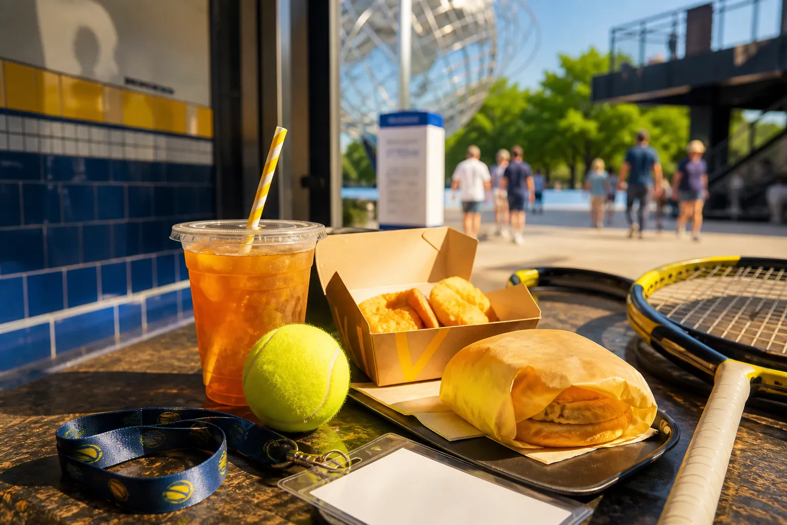A bright New York local-life cover for McDonald’s Red Bull Partnership Snack Runs Near US Open 2026, with US Open 2026 tennis details.