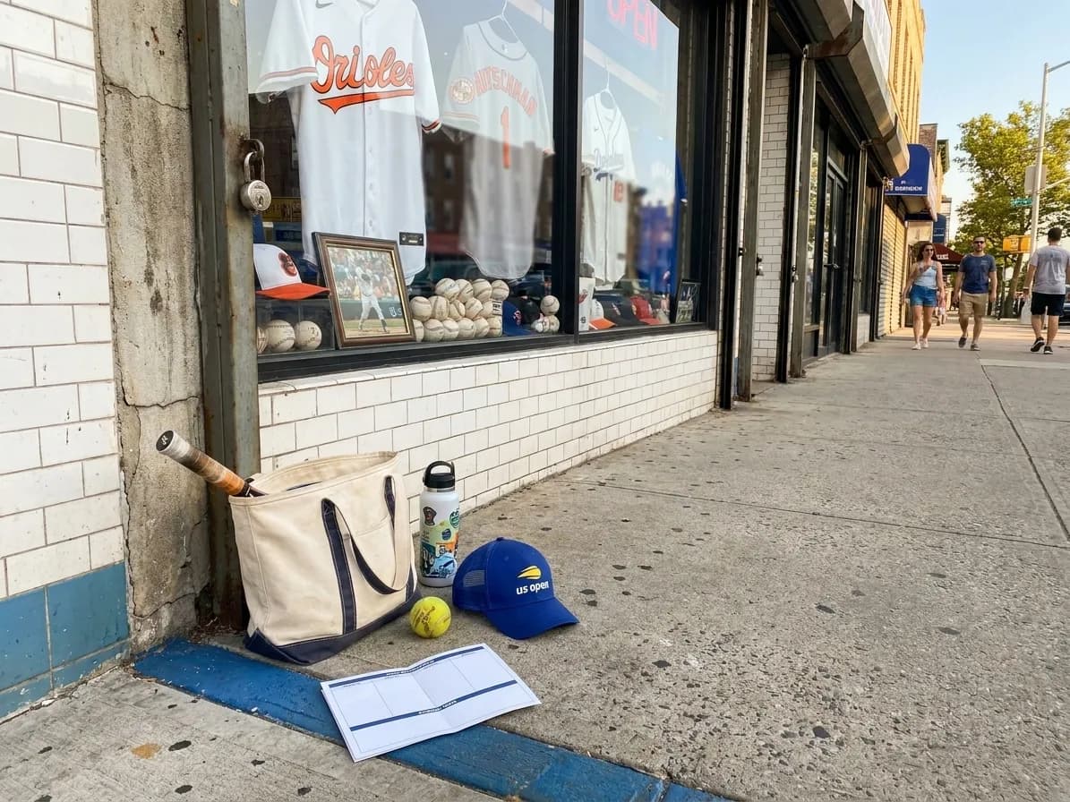 A bright Queens local-life scene connected to Adley Rutschman Jersey Shops: NYC Sports Memorabilia Near US Open.