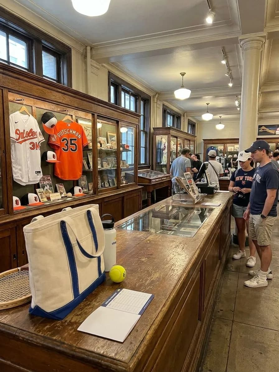 Bright New York local-life cover for Adley Rutschman Jersey Shops: NYC Sports Memorabilia Near US Open.